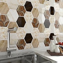 FunStick 15 Sheets Hexagon Peel and Stick