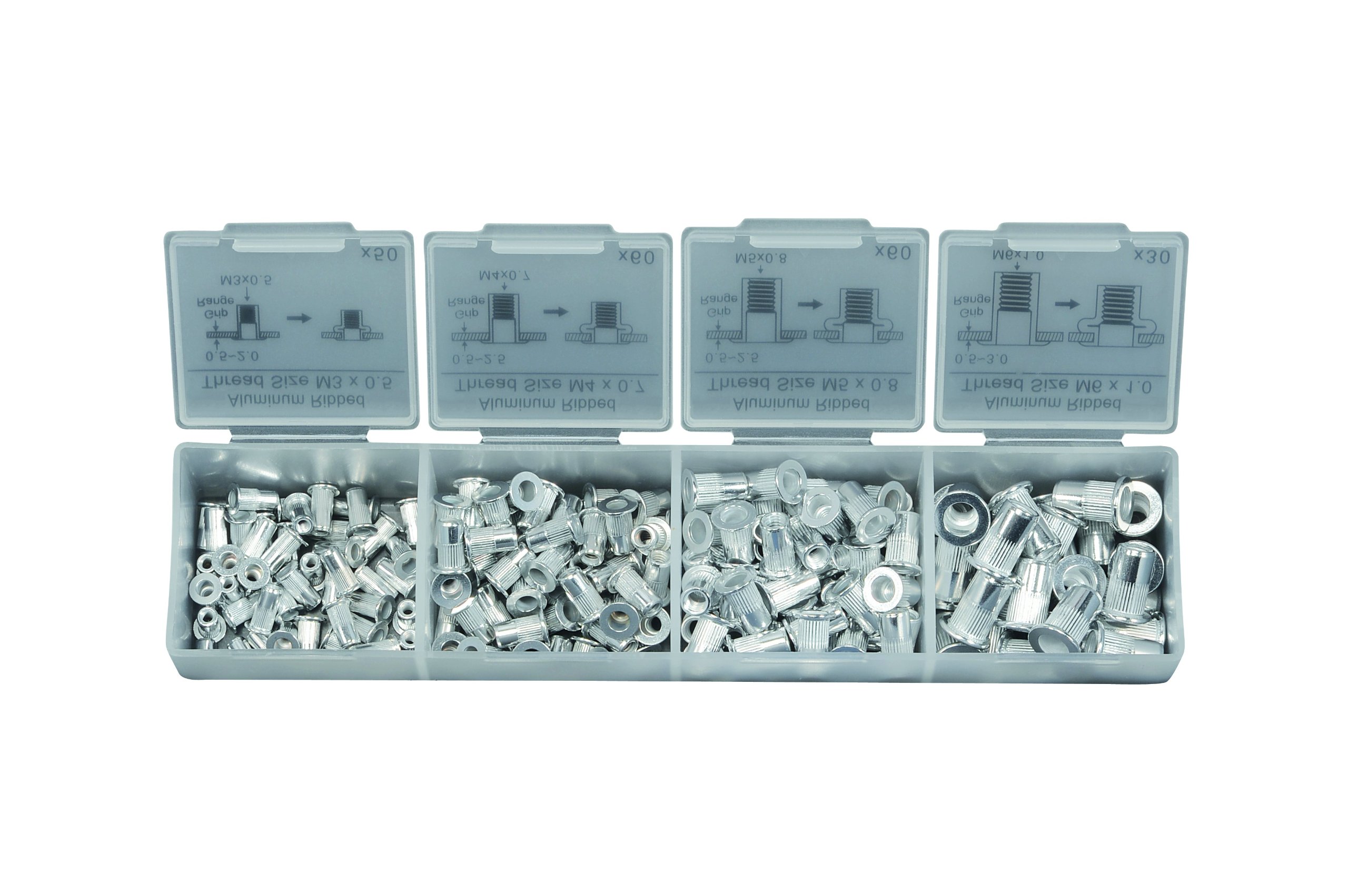 Heytec Heyco 01261001000 Threaded Rivet Set in Box