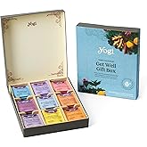 Organic Sampler Gift Box-5 Tea Bags per Flavor (45 Tea Bags)-Delicious Wellness Immunity Teas-9 Herbal Teas-Caffeine-Free Tea Variety Pack-Tea Gift Set