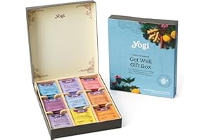 YOGI Organic Sampler Gift Box-5 Tea Bags per Flavor (45 Tea Bags)-Delicious Wellness Immunity Teas-9 Herbal Teas-Caffeine-Free Tea Variety Pack-Tea Gift Set