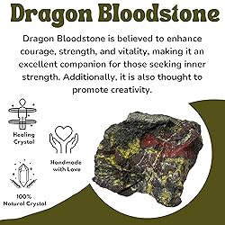 Dragon Bloodstone Raw Crystals and Healing
