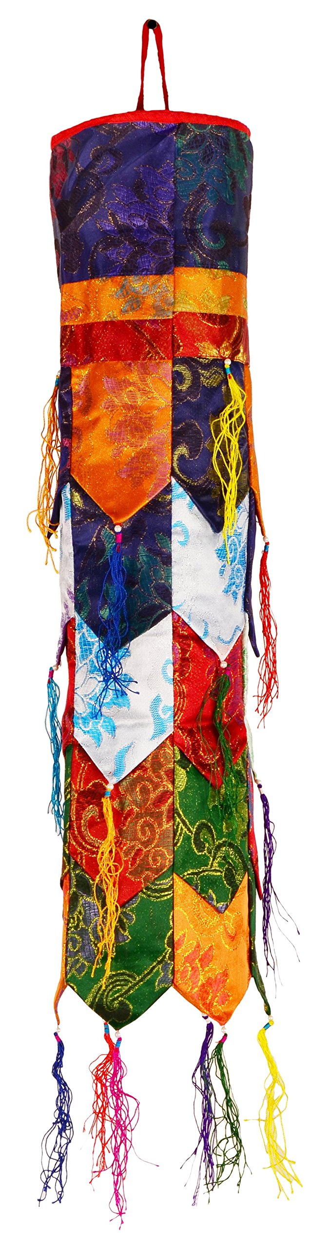 BUDDHAFIGUREN Buddhist Wall Hanging Chukor Round 60 cm Long - Tibetan Brocade