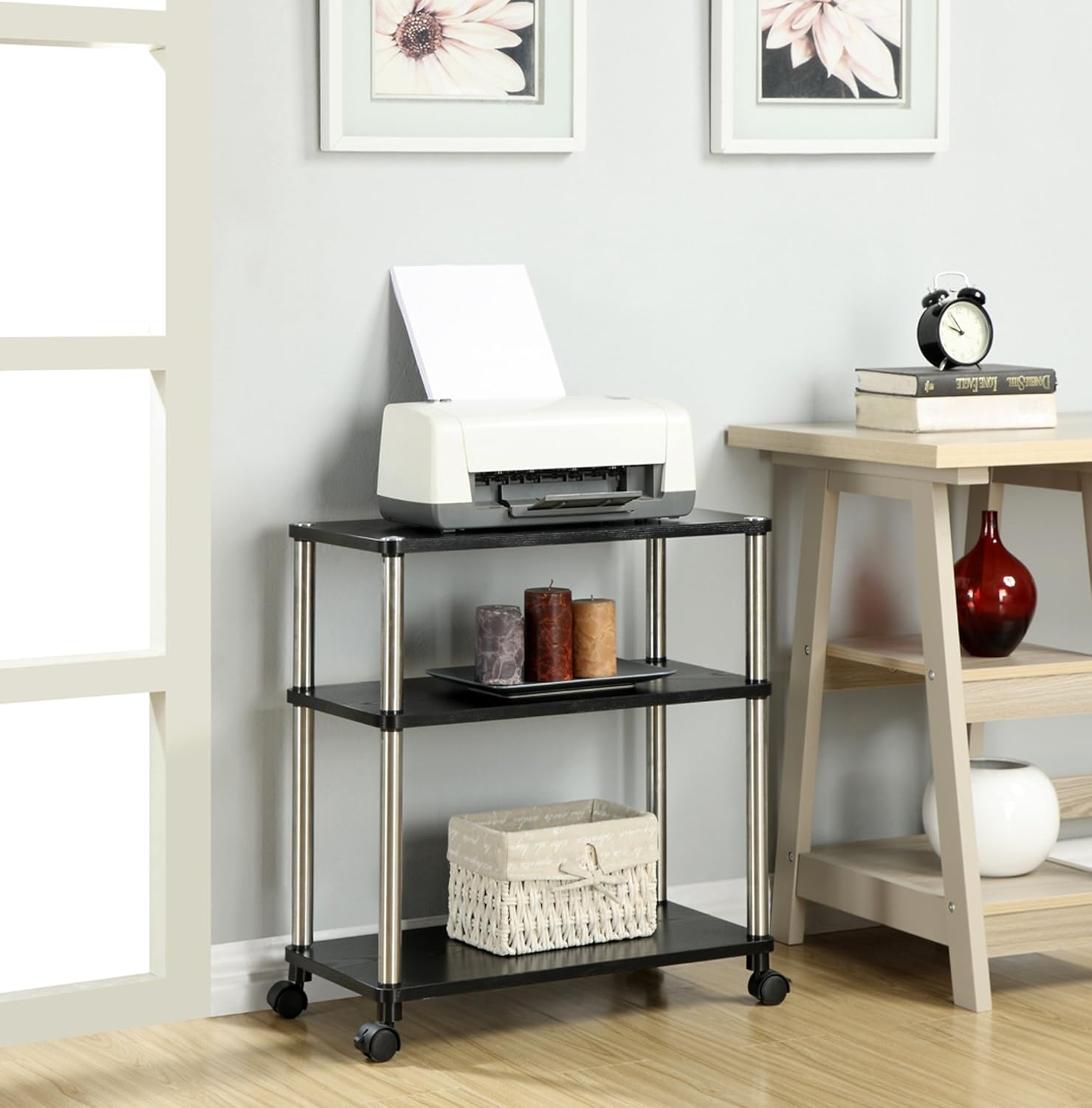 Convenience Concepts Designs2Go Office Caddy, Black: Furniture & Decor
