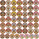 Crazy Cups Variety Pack - Assorted Decaf Coffee for Keurig Machines, 50 Recyclable Pods
