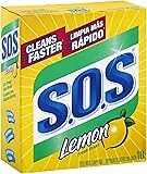 S.O.S Steel Wool Soap Pads, Lemon Fresh Scent 10 ea (Pack of 2)