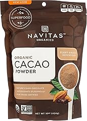 Navitas Organics Cacao Powder, Bags, 30 Servings, 1 Pound (Pack of 1), 16 Ounce
