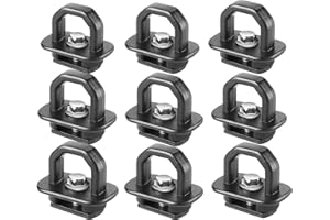 SUZCO 9 Points Truck Bed Stake Pockets Tie-Down Anchors Set Side Wall Cargo Anchor - 1,000 lbs Compatible with Ford F250, GMC Sierra/DENAL, Chevrolet Colorado, GMC Canyon