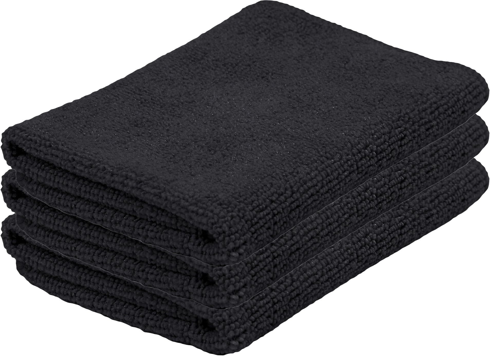 Microfibre Cloth Set of 3 Black