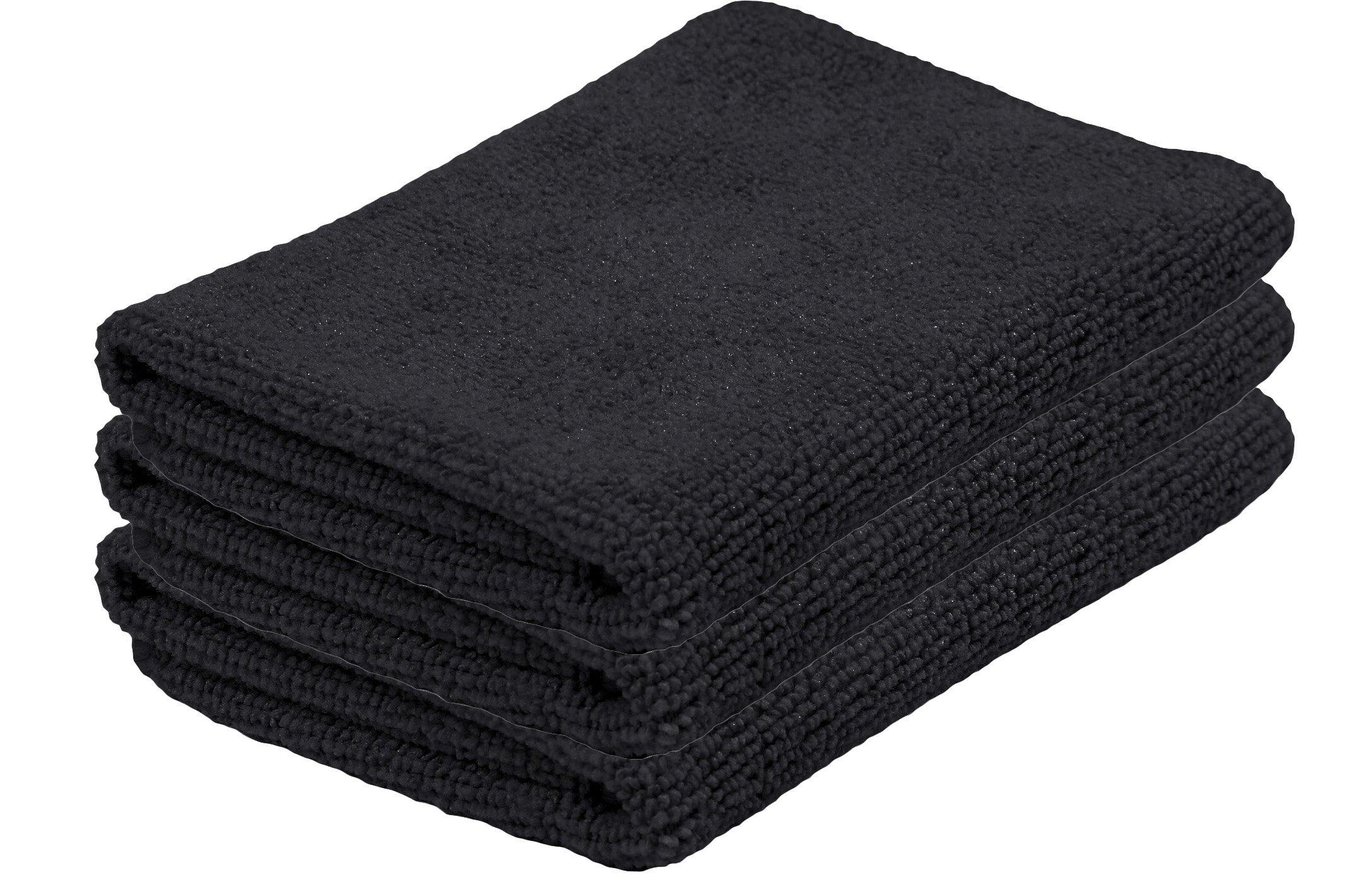 Microfibre Cloth Set of 3 Black