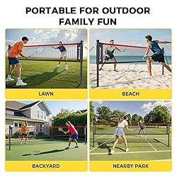 BAGAIL Outdoor Badminton Net Set with Anti-Sag