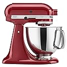 KitchenAid KSM150PSER Artisan Tilt-Head Stand Mixer with Pouring Shield, 5-Quart, Empire Red