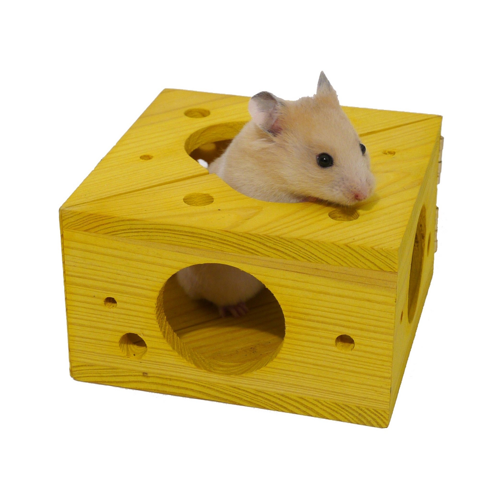 Rosewood Boredom Breaker Sleep-n-Play Cheese, Activity Toy for Small Animals