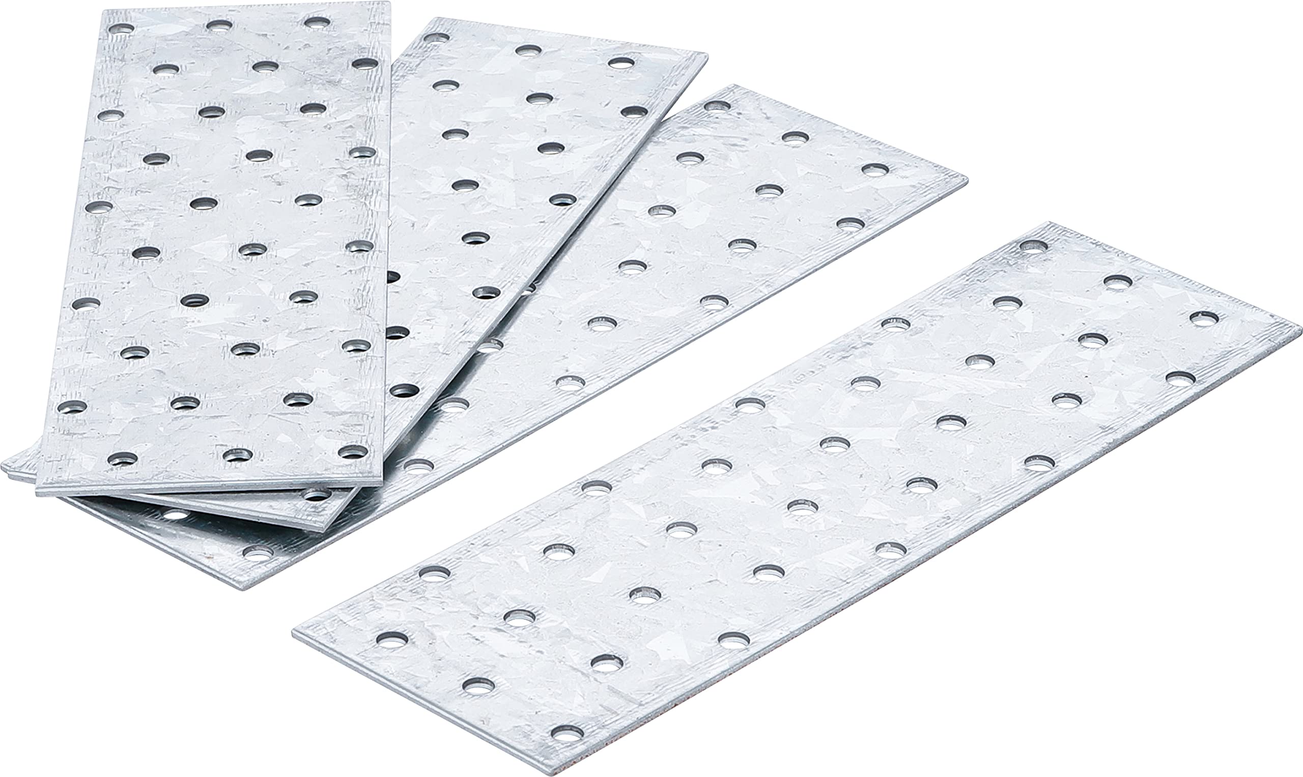 BGS Diy 80791 | Flat Steel Connector Set | 180 x 40 x 2.5 mm | 6 pcs.