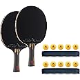 JOOLA Infinity Overdrive Ping Pong Paddle & Table Tennis Sets, Racket with Carbon Kevlar & Double Black Extreme Speed Rubber, Ping Pong Set with 10 Ping Pong Balls & Magnetic Ball Holder