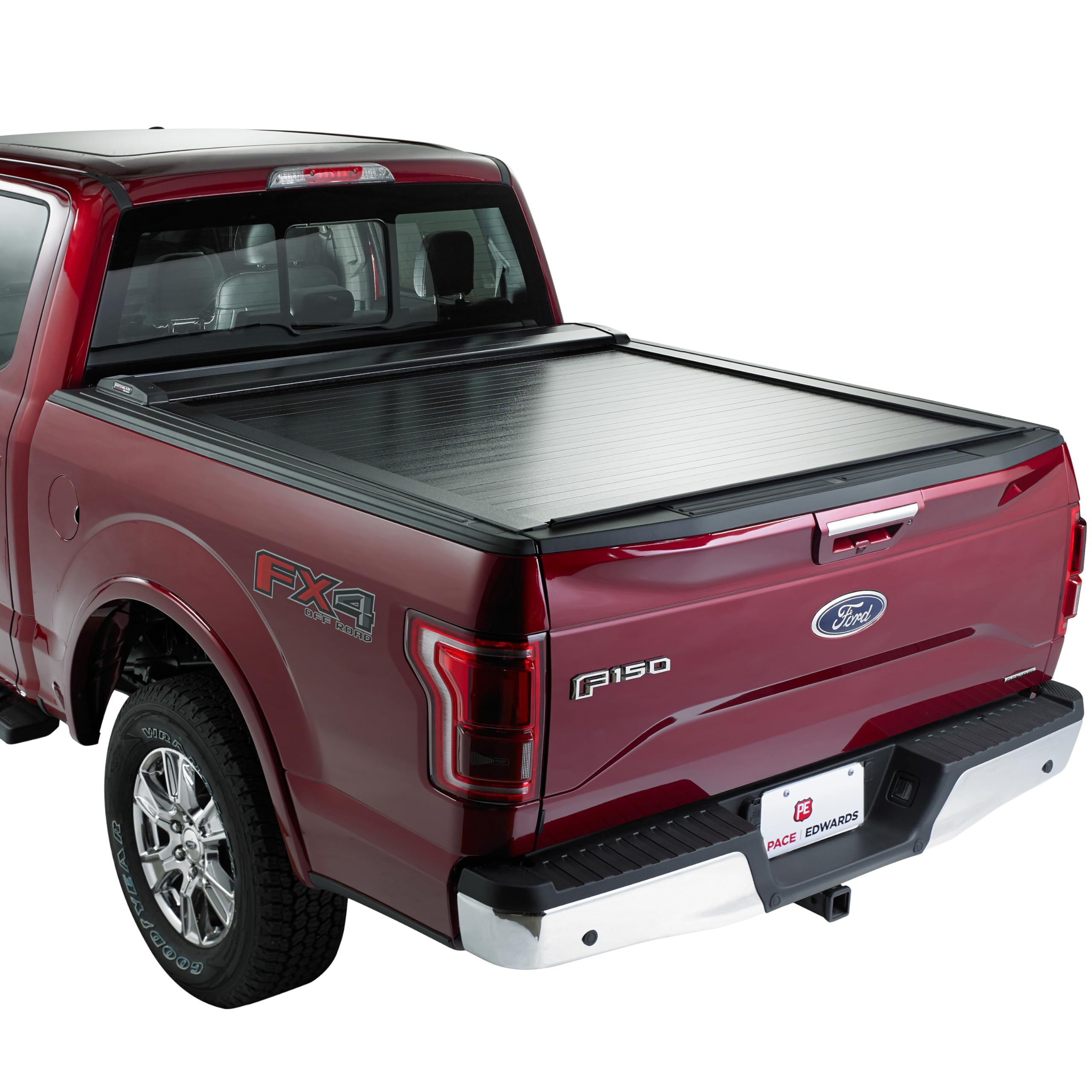 Photo 1 of Pace Edwards Switchblade Retractable Truck Bed Tonneau Cover, Fits Ford F-150 Super Crew and Super Cab, Years 2021-2025, 5'6" Truck Bed, Black