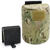 Qavctw Tactical Dump Pouch Roll-Up Mag Pouch Utility Hook-Loop Folding Bag | Dump Bag for Belt Outdoor Use Tactical Activities