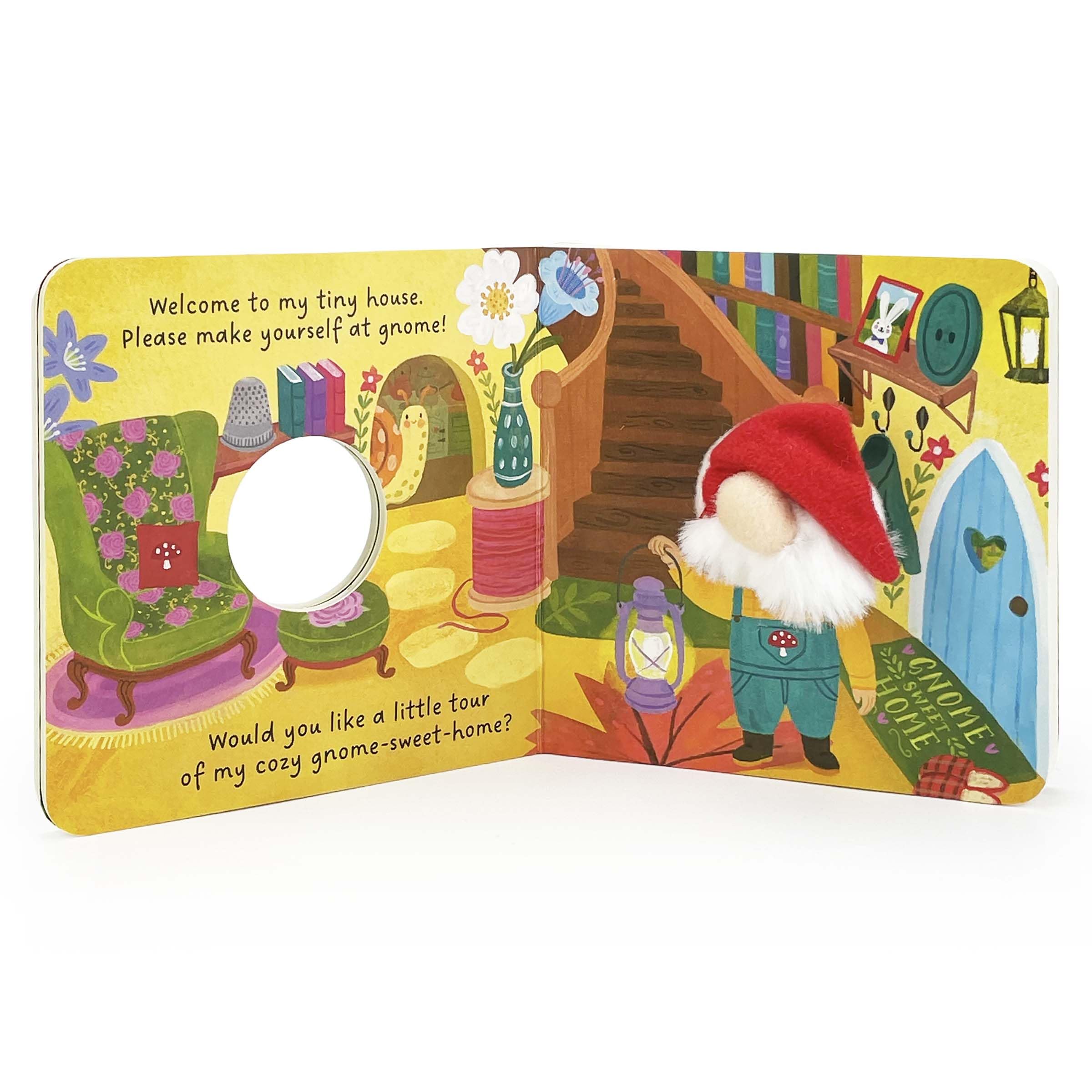 Gnome Sweet Home - Gnome Children's Finger Puppet Board Book