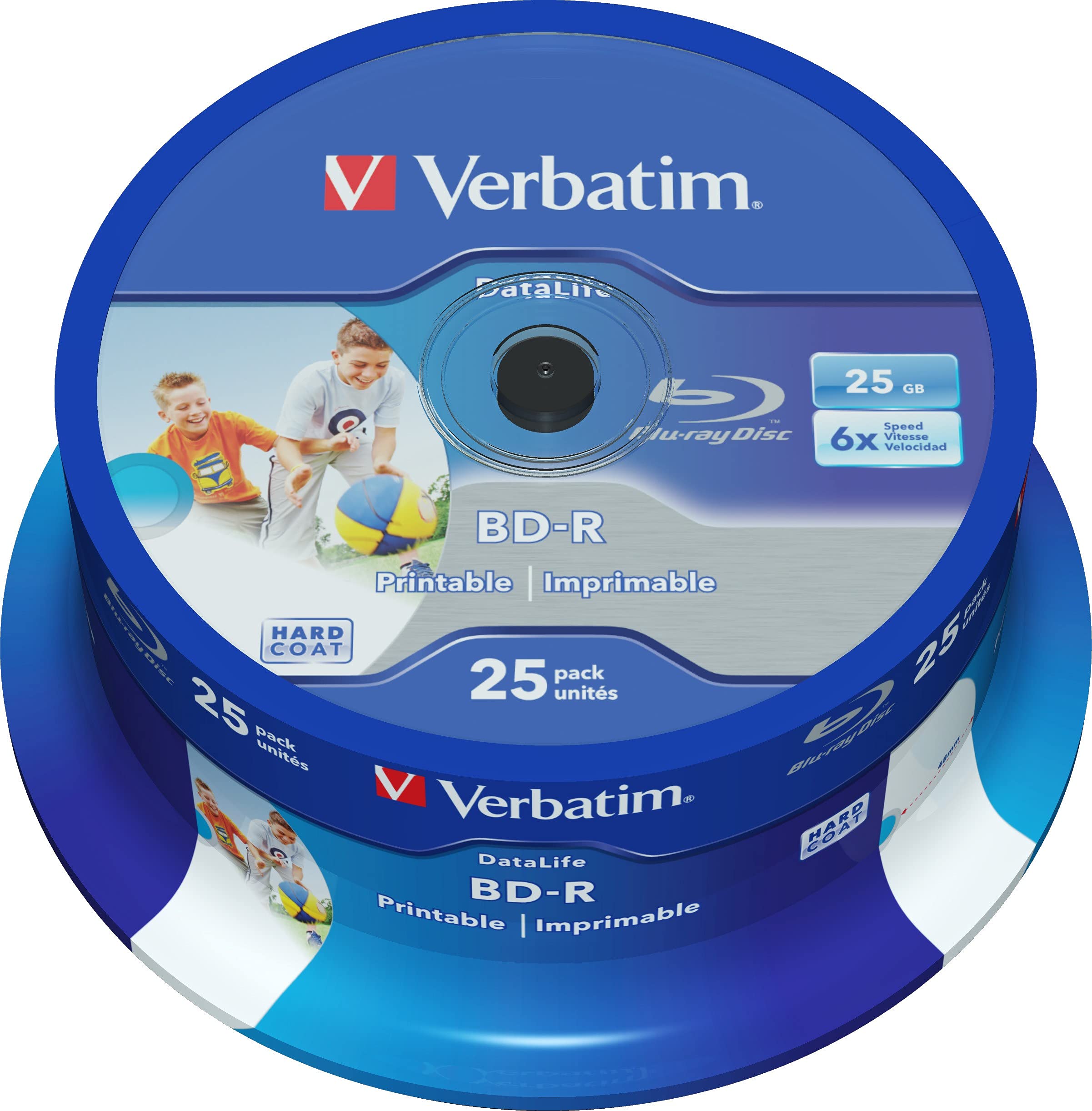 Verbatim 43811 – BD-R 'Datalife 25 GB 6x Pack of 25