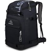 SEMSTY Ski Boot Bag, 55L/70L Waterproof Ski and Snowboard Boots Travel Pack | Ski Boot Bag Backpack for for Skis, Snowboard, Ski Helmet, Goggles, Gloves &amp; Accessories