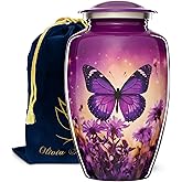 Olivia Memorials Butterfly Urn for Ashes Women - Cremation Urns for Adult Female Human - Large Urns for Mom
