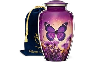 Olivia Memorials Butterfly Urn for Ashes Women - Cremation Urns for Adult Female Human - Large Urns for Mom