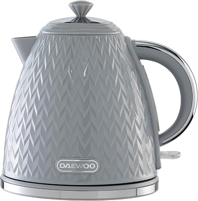 Daewoo Argyle 1.7L Electric Kettle Grey with Removable Lid & Filter