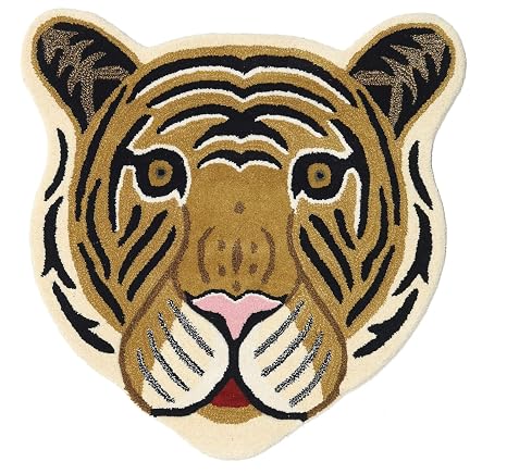Carpetvista Me Tiger Beige Teppich 100x100 Moderner Quadratisch