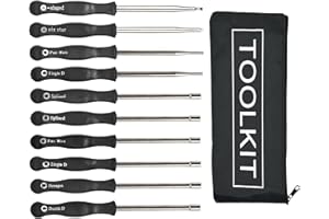 Hippotech 10 Pcs Carburetor Adjustment Tool Screwdriver Kit for Common 2 Cycle Carburator Adjusting Small Engine Carb Tune up