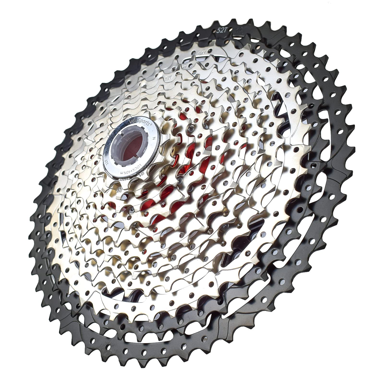 Photo 1 of VG SPORTS 8/9/10/11/12 Speed Ultra-Light Bike Cassette for Mountain Bike 11-40T/11-42T/11-46T/11-50T/11-52T MTB Cassette Lightweight Aluminum Bracket Cassette