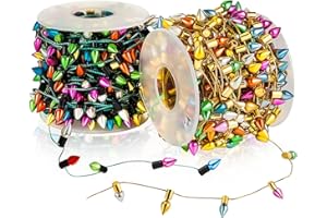 Tuanse Dollhouse Lights Fake String Dollhouse Crafts Decorations Miniature Light String Gifts for Christmas Crafts Furniture Accessories Doll House Play(32.8 ft,Classic)