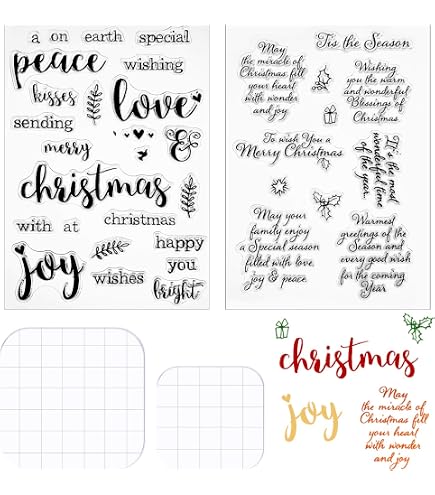 Hampton Art Clear Stamp Set ‚Warrior‘ – 13 Transparente Stempel Mit Motivierenden Sprüchen