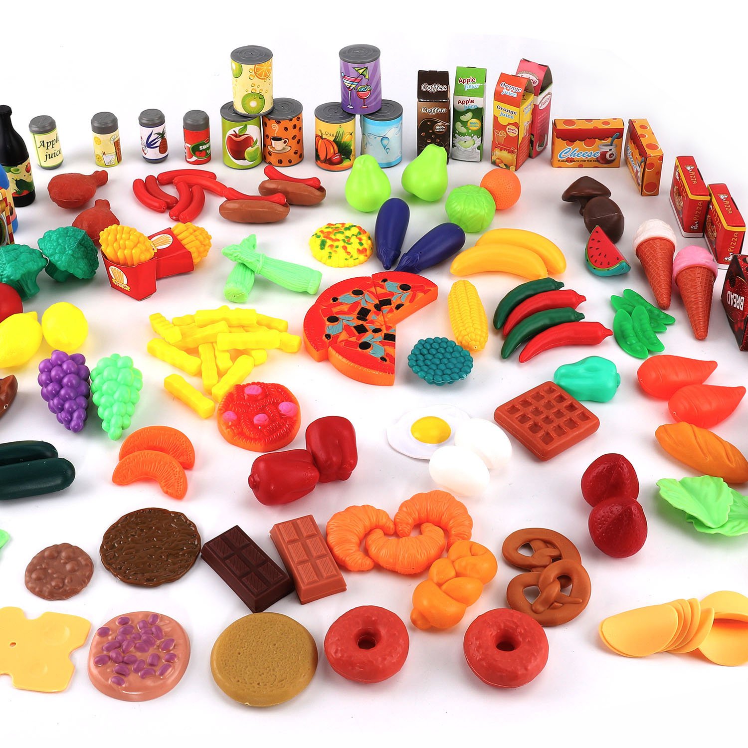Liberty Imports 150 Piece Super Market Grocery Play Food Assortment Toy
