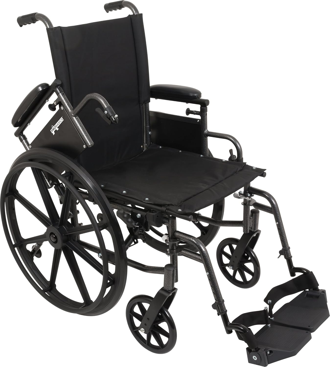 ProBasics Ultra Lightweight Wheelchair for Adults - Height Adjustable Seat - Flip Back Heaight Adjustable Desk Arms - Swing-Away Foot Rest, 20" x 16" Seat: Industrial & Scientific