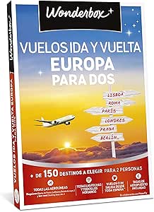 WONDERBOX Caja Regalo - VUELOS IDA-Vuelta Europa para ...