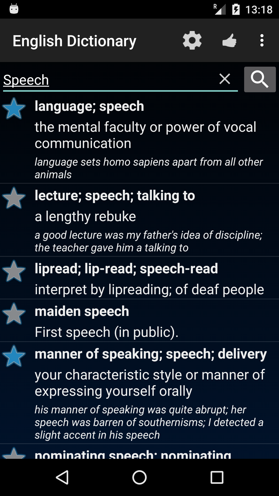 English Dictionary & Synonyms OFFLINE Appstore for Android