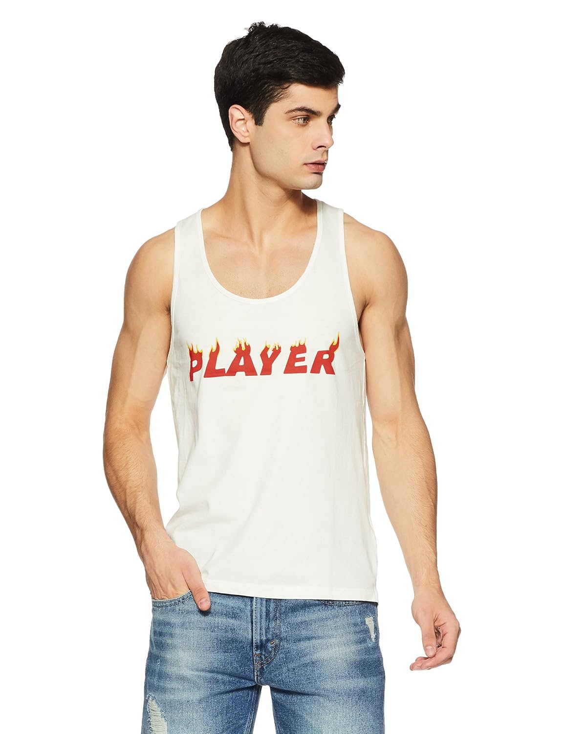 breakbounce men's printed slim fit vest