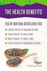 Nature's Heart Chia Seeds 1kg - Gluten Free, Vegan, High Protein view 3