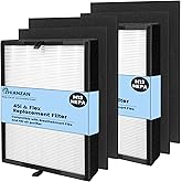 2 Pack True HEPA 45i Replacement Filter, Compatible with 45i and Breathesmart Flex Bh400 air purifier, Compared # B4-Fresh/FL40-Silver-Carbon, B4-Pure, 2 HEPA Filter + 4 Carbon Filter