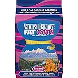 Natural Balance Fat Cats | Low-Calorie Dry Cat Food for Overweight Adult Cats | Chicken Meal, Salmon Meal, Garbanzo Beans, Pe