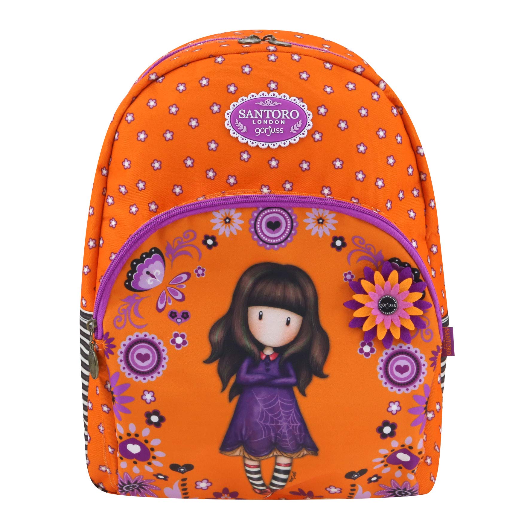 Gorjuss Fiesta Double Zip Rucksack - Cobwebs