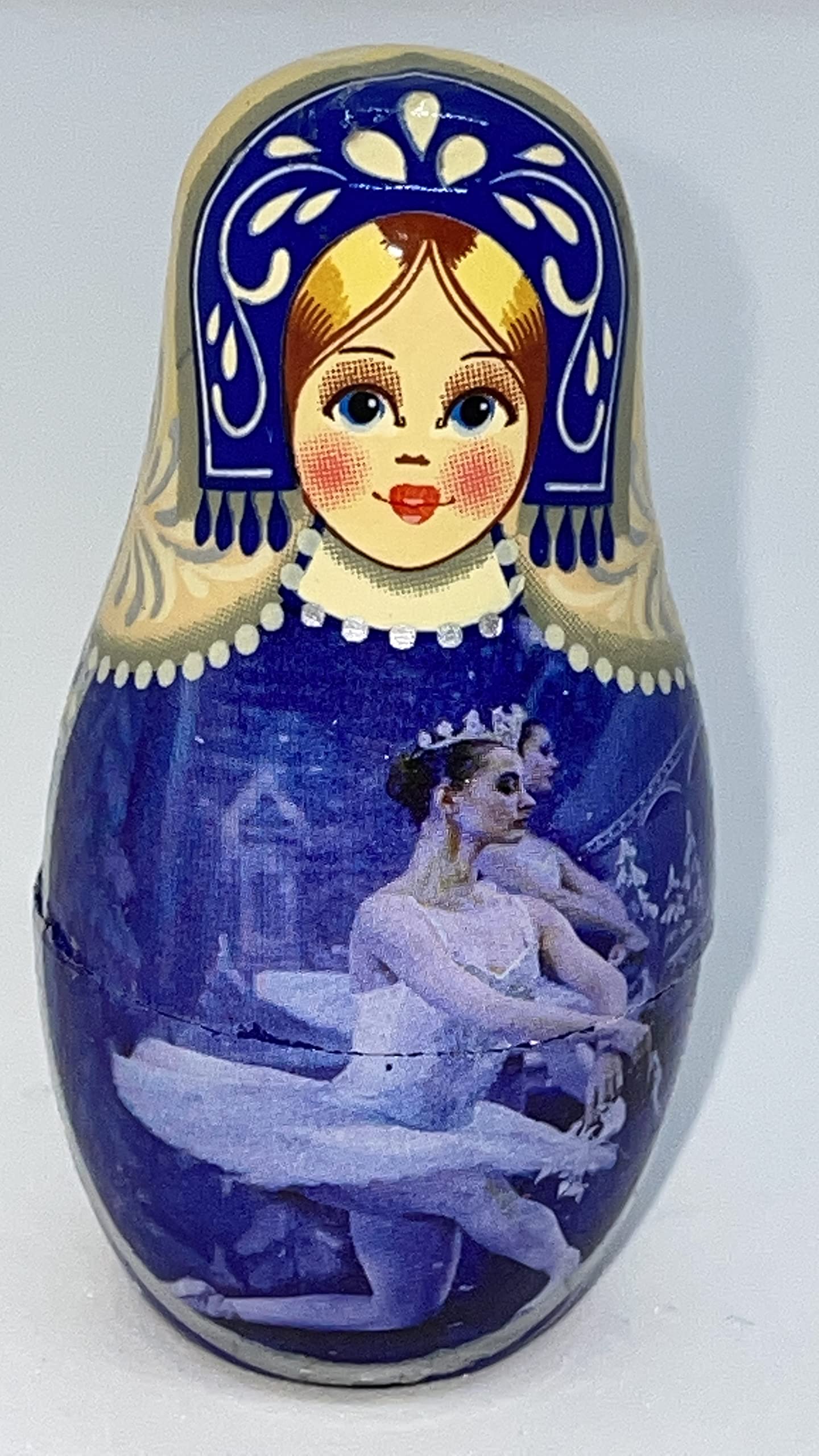 Nesting Dolls, Matryoshka Beautiful Blue Princess Ballerina (6