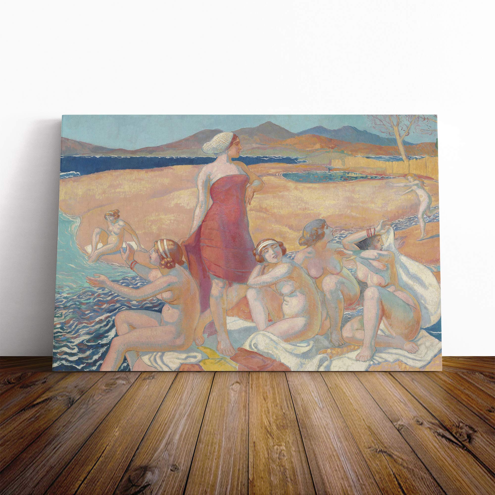 Maurice Denis The Awakening of Ulysses Canvas Print | Gallery Wrapped 30mm Frame Wall Art | 20x14 inches | Ready to Hang | Modern Picture | Living Room Bedroom Lounge Office