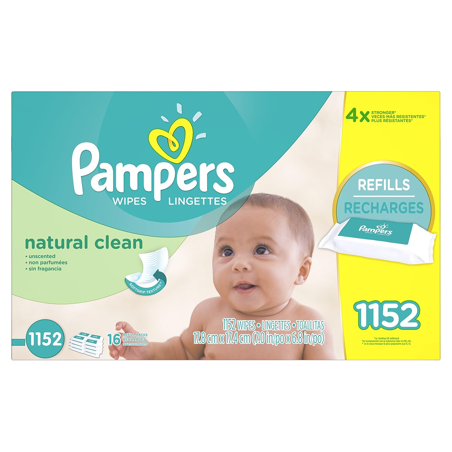 pampers natural clean wipes