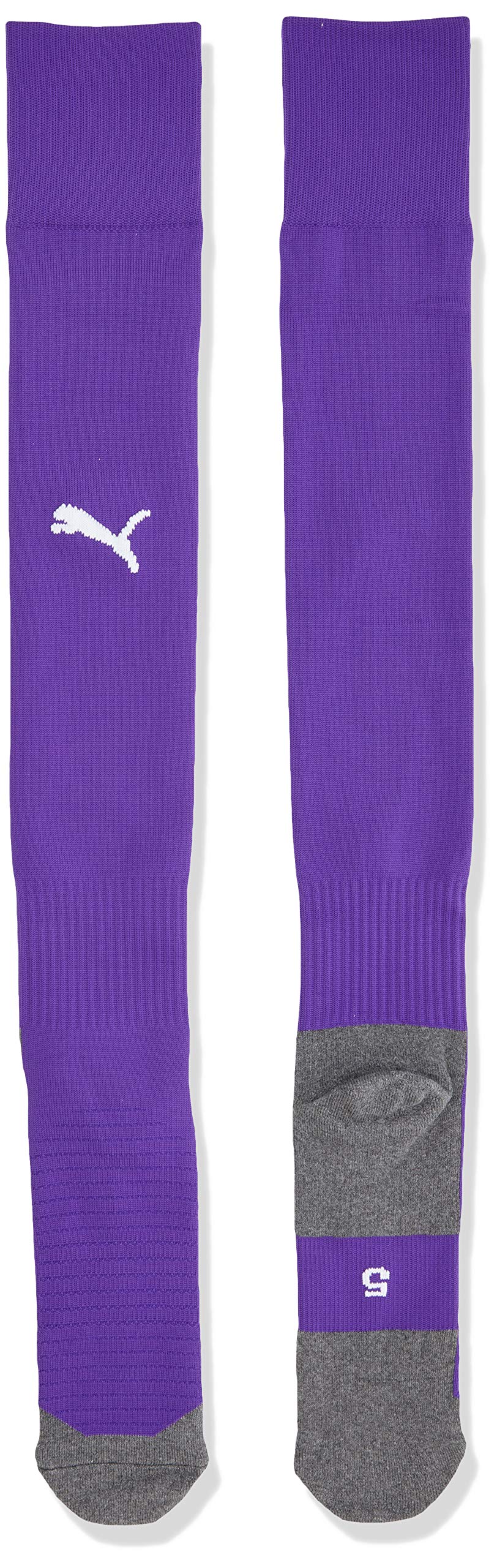 PUMA Men's LIGA Core Football Socks, Prism Violet/White, Size 5