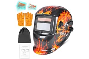 NDUUN Welding True Color Helmet Auto Darkening Hood with Adjustable Shade Range 4/9-13 for TIG MIG ARC Welder Mask