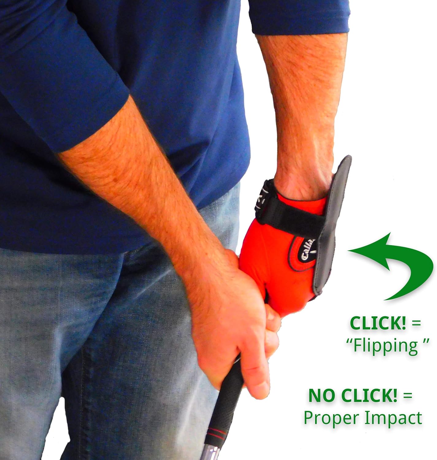 AntiFlip Impact Wristband Golf Swing Training Aid
