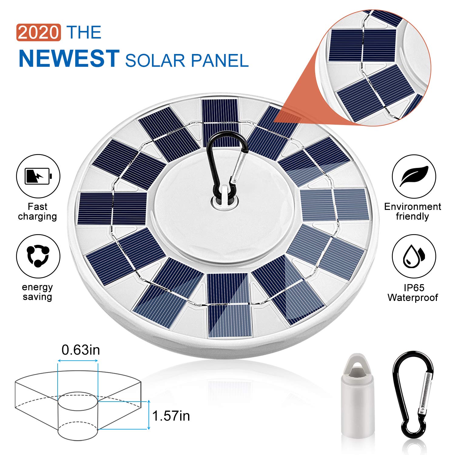 Solar Flag Pole Light 128 LED Light, Super Bright Led Solar Powered Lights on Most 15 to 25Ft Flagpole 100% Flag Coverage, 2 Modes 2500MAH Downlight up flag, IP67 Waterproof Auto On/Off Night Lighting