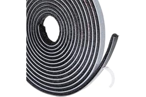 TORRAMI Adhesive Brush Seal Weather Stripping 11/32 inch x 3/16 inch x 16 ft, Dustproof Soundproof Windproof for Windows Bottom and Frame,Sliding Doors Frame,Wardrobe, Black