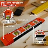 TIJAR Spirit Level Magnetic 230mm Heavy-Duty 3 Bubble Vial view 2