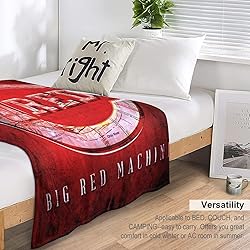 LJHFDM Cincinnati City Baseball Throw Blanket